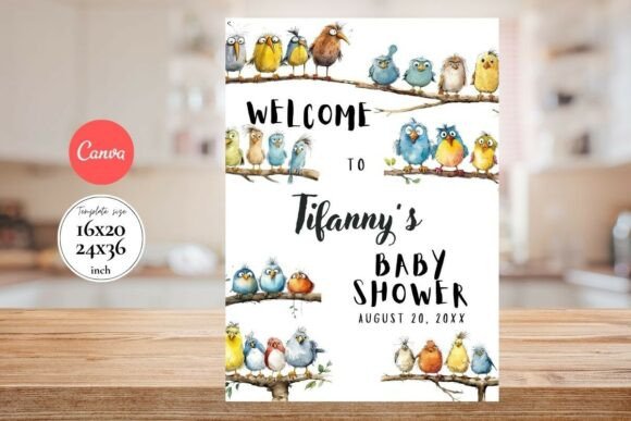 Modern Birthday Welcome Sign