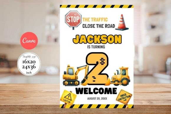 Modern Birthday Welcome Sign