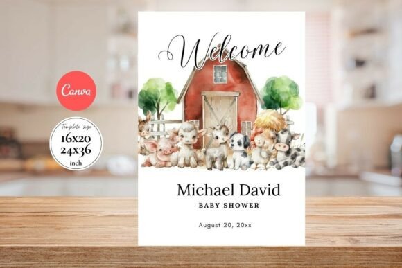 Modern Birthday Welcome Sign
