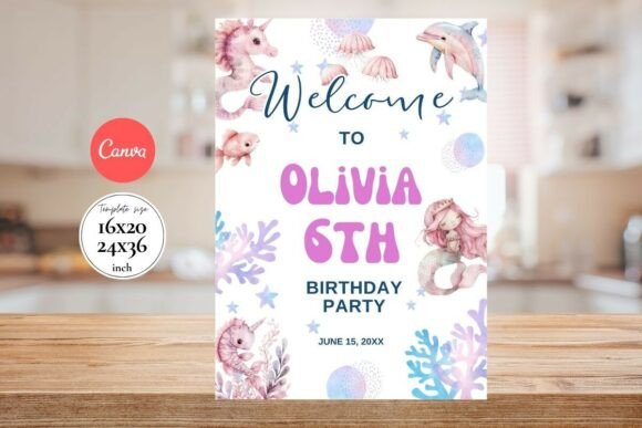 Modern Birthday Welcome Sign