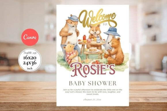 Modern Birthday Welcome Sign Template