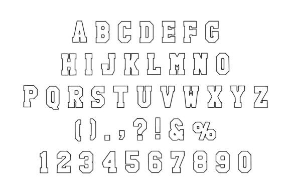 Monster College Font PNG with transparent background - Preview 4