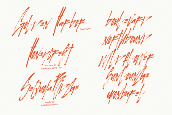 November Rain Font PNG with transparent background - Preview 4