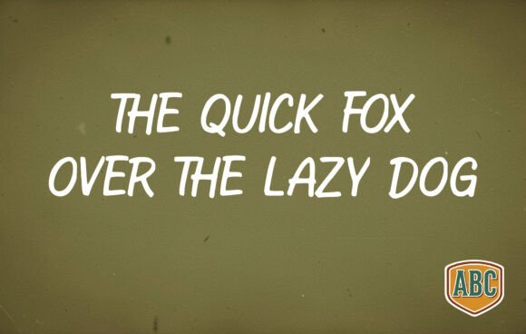 Olive Drab Font font preview - 1