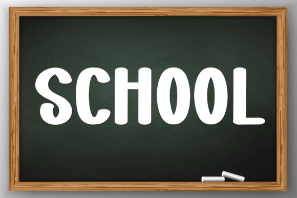 School Lovers Font PNG with transparent background - Preview 1
