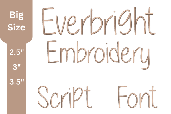 Script Embroidery Font
