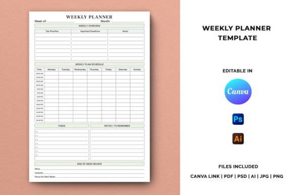 Weekly Planner Templates