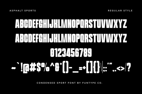 Asphalt Sports Font - Preview 1