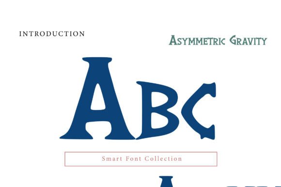Asymmetric Gravity Font - Preview 1