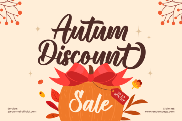 Autumn Harvest Font - Preview 4