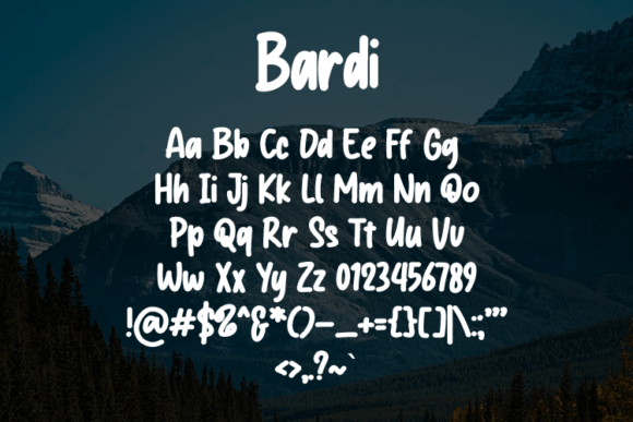 Bardi Font - Preview 1