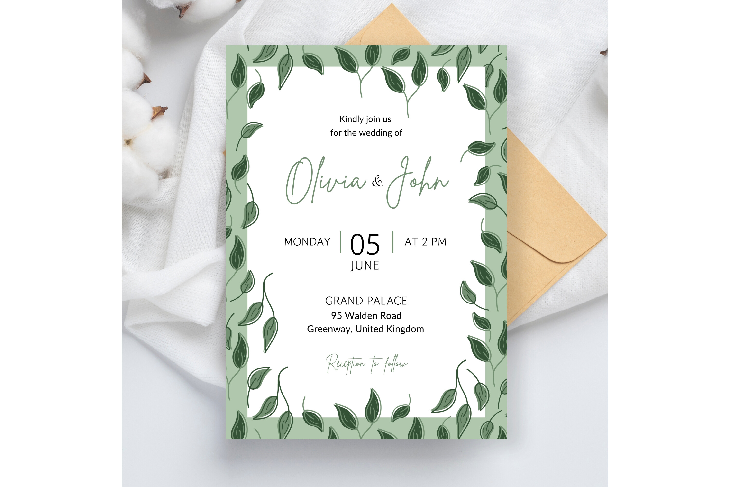 Botanical Wedding Invitation