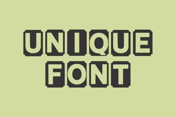 Box Letter Font - Preview 1