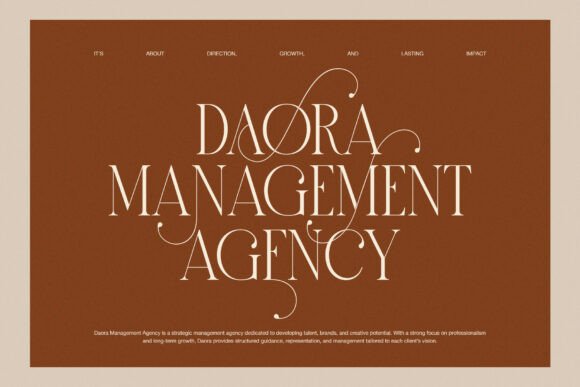 Brown Font - Preview 1