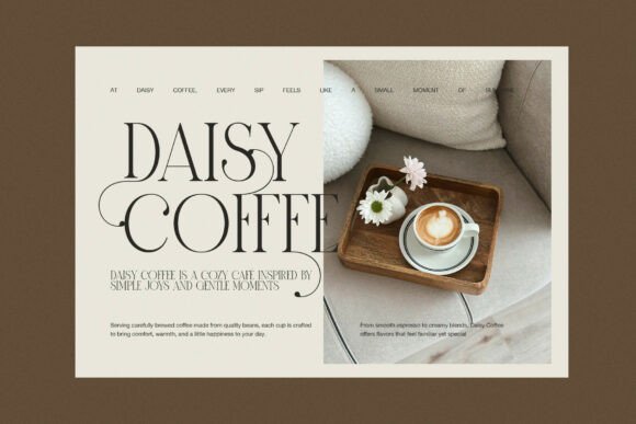 Brown Font - Preview 2