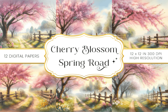 63 Cherry Blossom Backgrounds Designs & Graphics