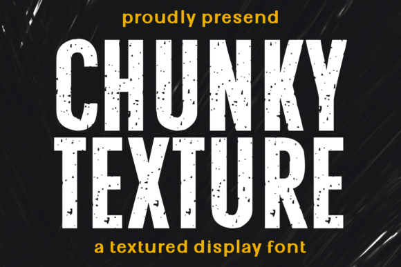 Chunky Texture Display Font By Ade (7NTypes)