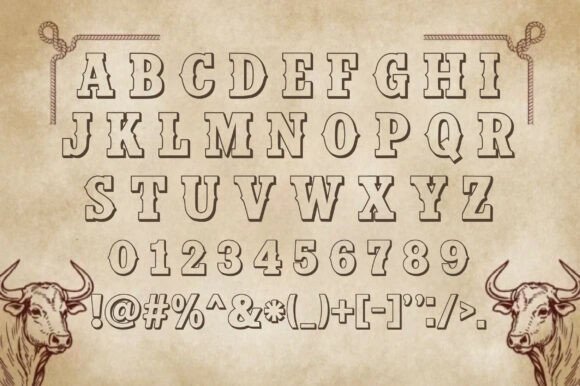 Cowboy Block Font - Preview 1