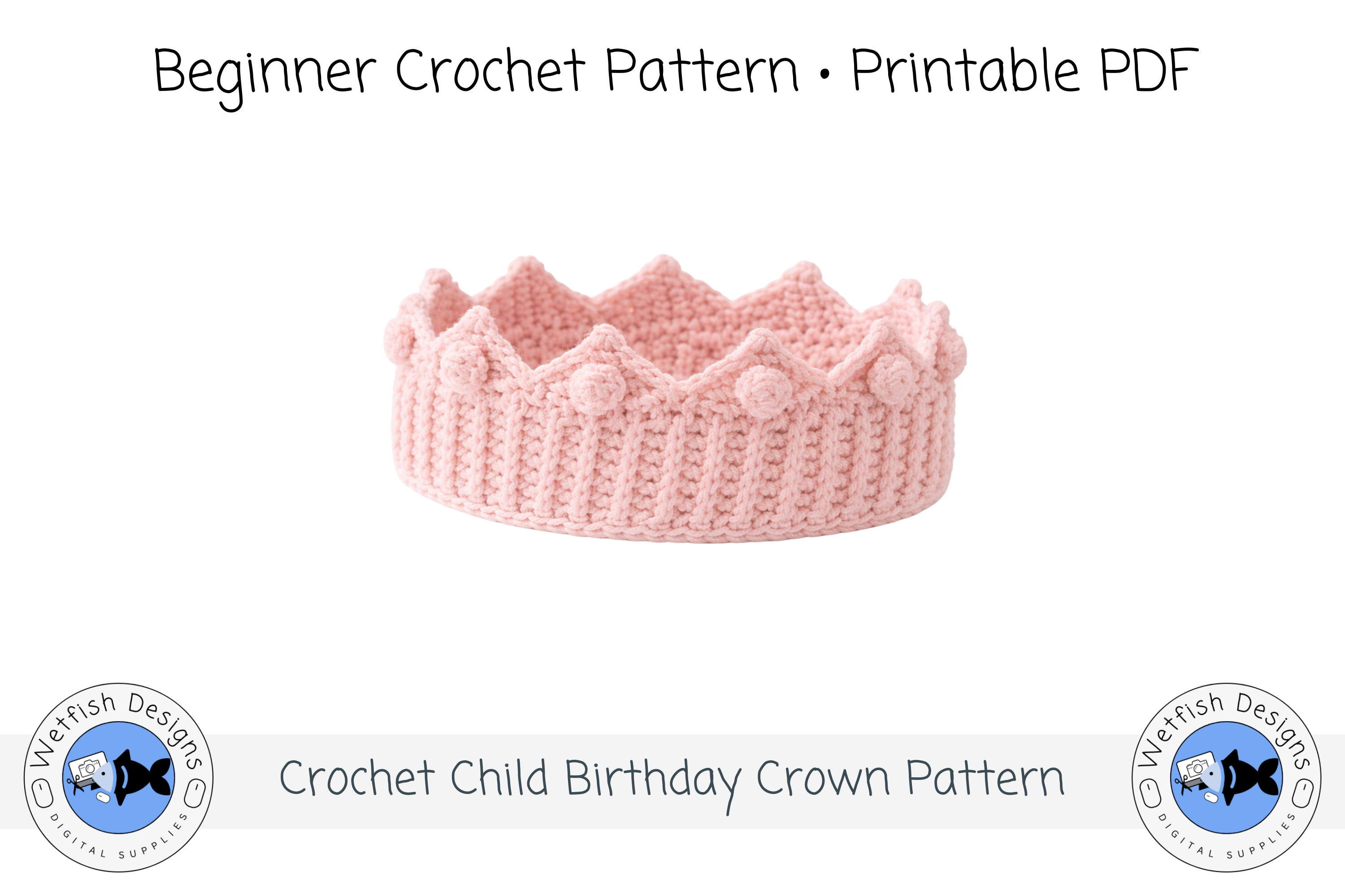 Crochet Heirloom Crown PDF Pattern