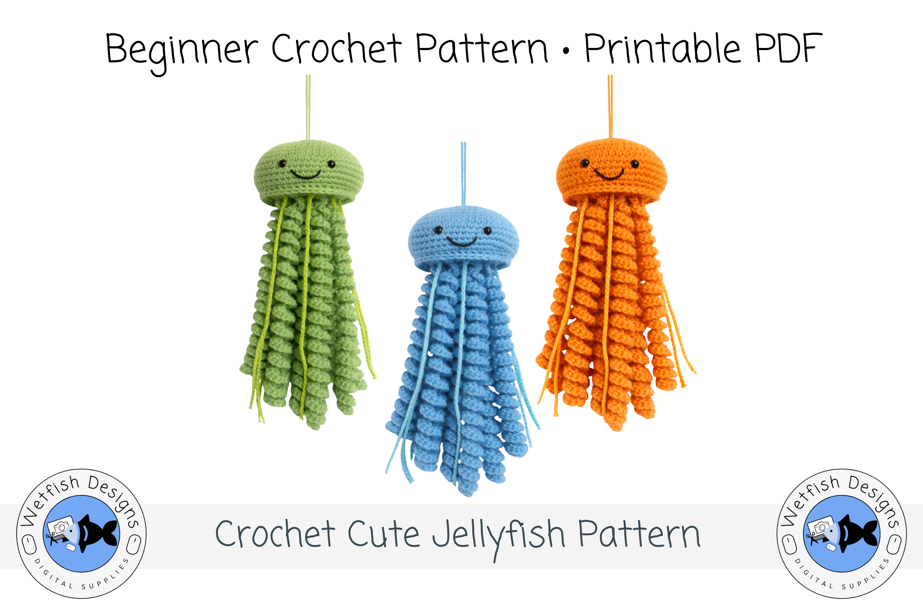 Cute Jellyfish PDF Crochet Pattern