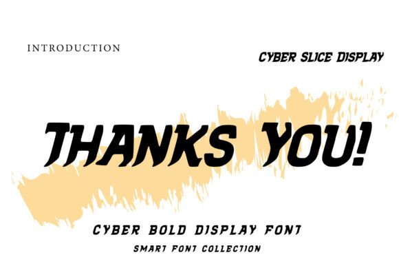 Cyber Slice Display Font - Preview 2