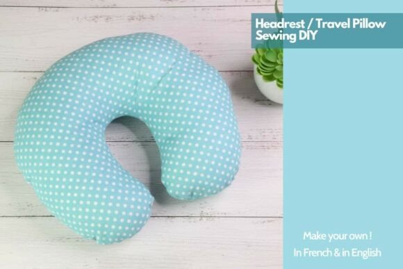 DIY Travel Pillow and Headrest Sewing