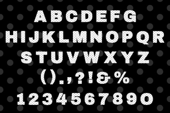 Dot Bold Font - Preview 4