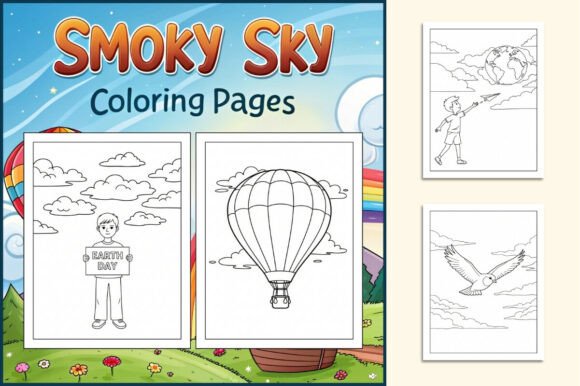 Earth Day Smoky Sky Coloring Pages