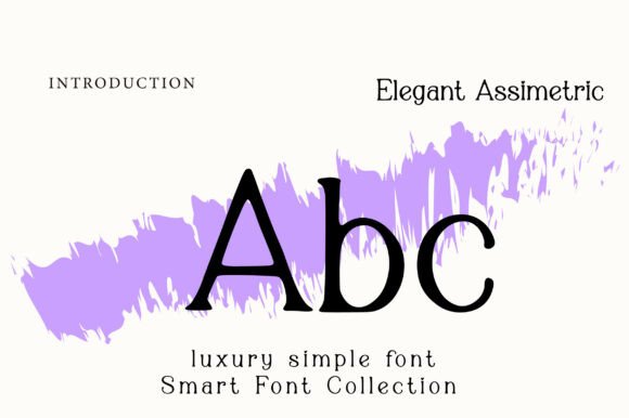 Elegant Assimetric Font - Preview 1