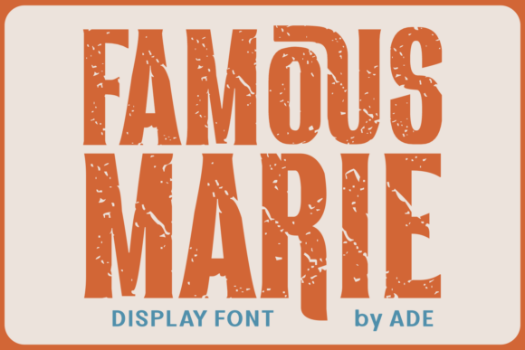 Famous Marie Fonts