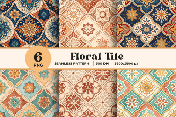 Pastel Western Flower Seamless Patterns Graphic by KIKA DIGI DESIGNS ...