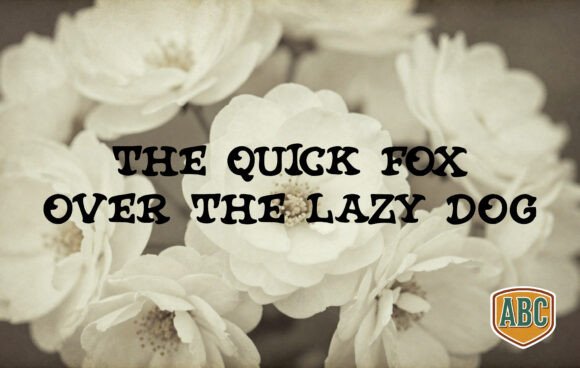 Floral White Font - Preview 1