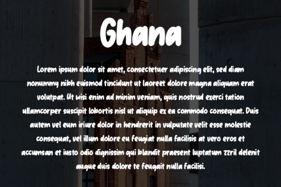 Ghana Font - Preview 2
