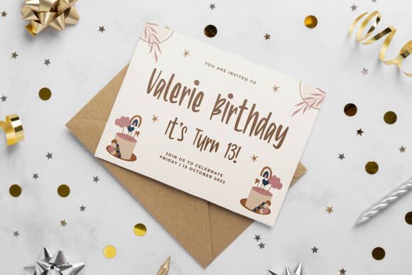 Lively Birthday Font PNG with transparent background - Preview 5