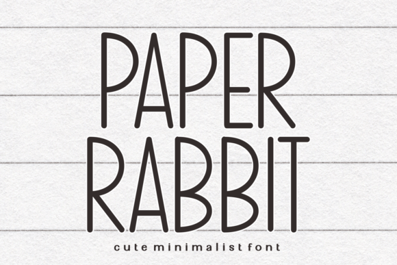 Paper Rabbit Sans Serif Font By Ade (7NTypes)