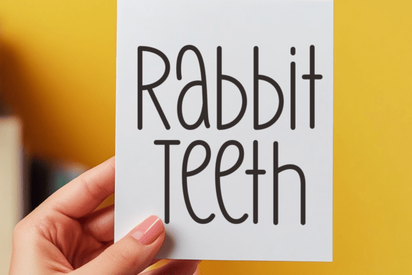 Picky Rabbit Font PNG with transparent background - Preview 1