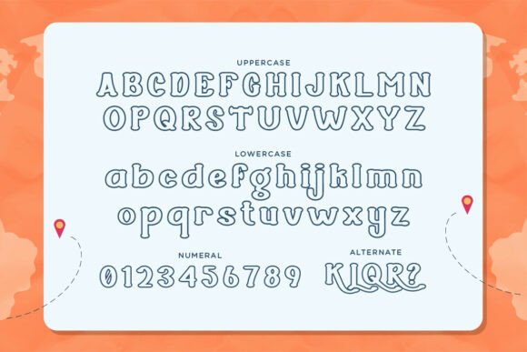 Rega Font PNG with transparent background - Preview 1