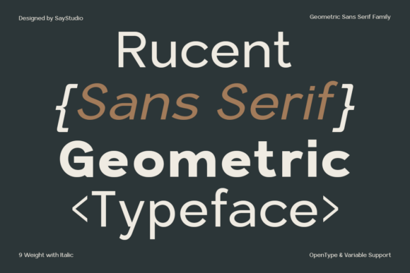Rucent Font PNG with transparent background - Preview 2