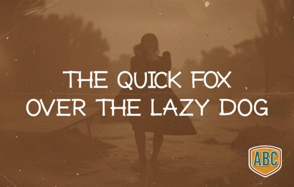 Saddle Brown Font PNG with transparent background - Preview 1