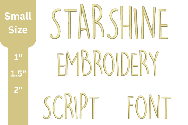 Script Embroidery Font