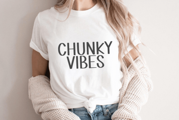 Simple Chunky Font PNG with transparent background - Preview 2