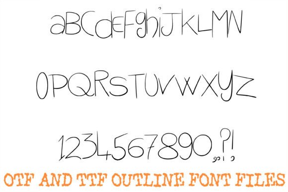 Skool Handwriting Font PNG with transparent background - Preview 1