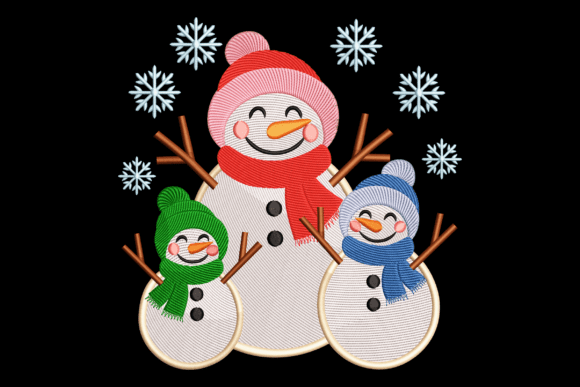 Snowman Trio Family