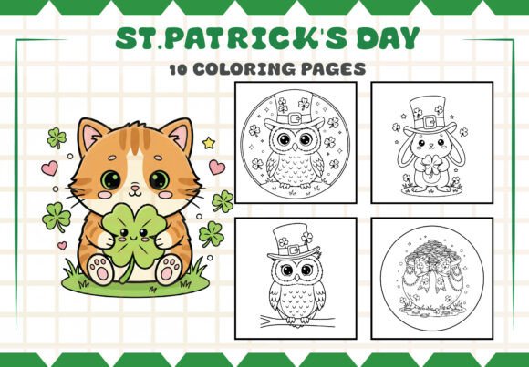 St.Patrick's Day Coloring Pages Vol-4