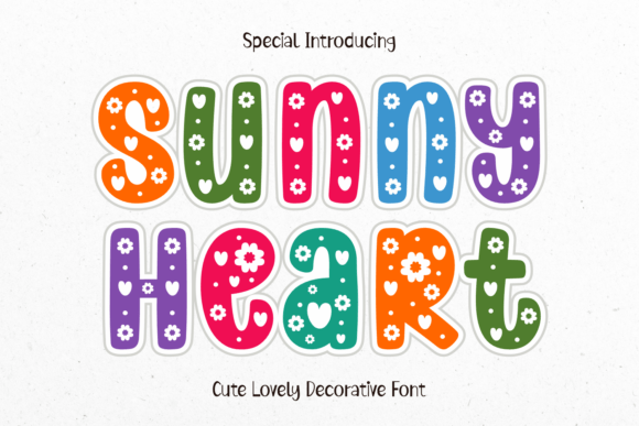 Sunny Heart Decorative Font By Yan (7NTypes)