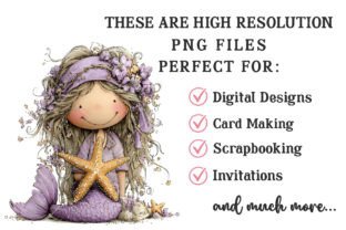 Whimsical Summer Mermaid Clipart Graphic by RevolutionCraft · Creative ...