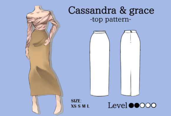 Skirt Maxi Pattern PDF XS S M L