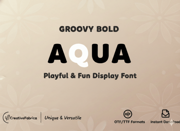 Aqua Font - Preview 1
