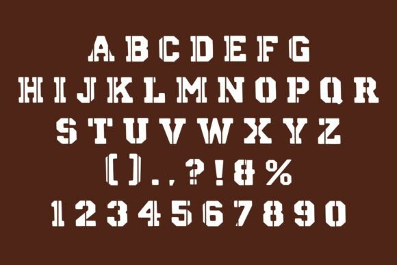 Army College Font - Preview 4
