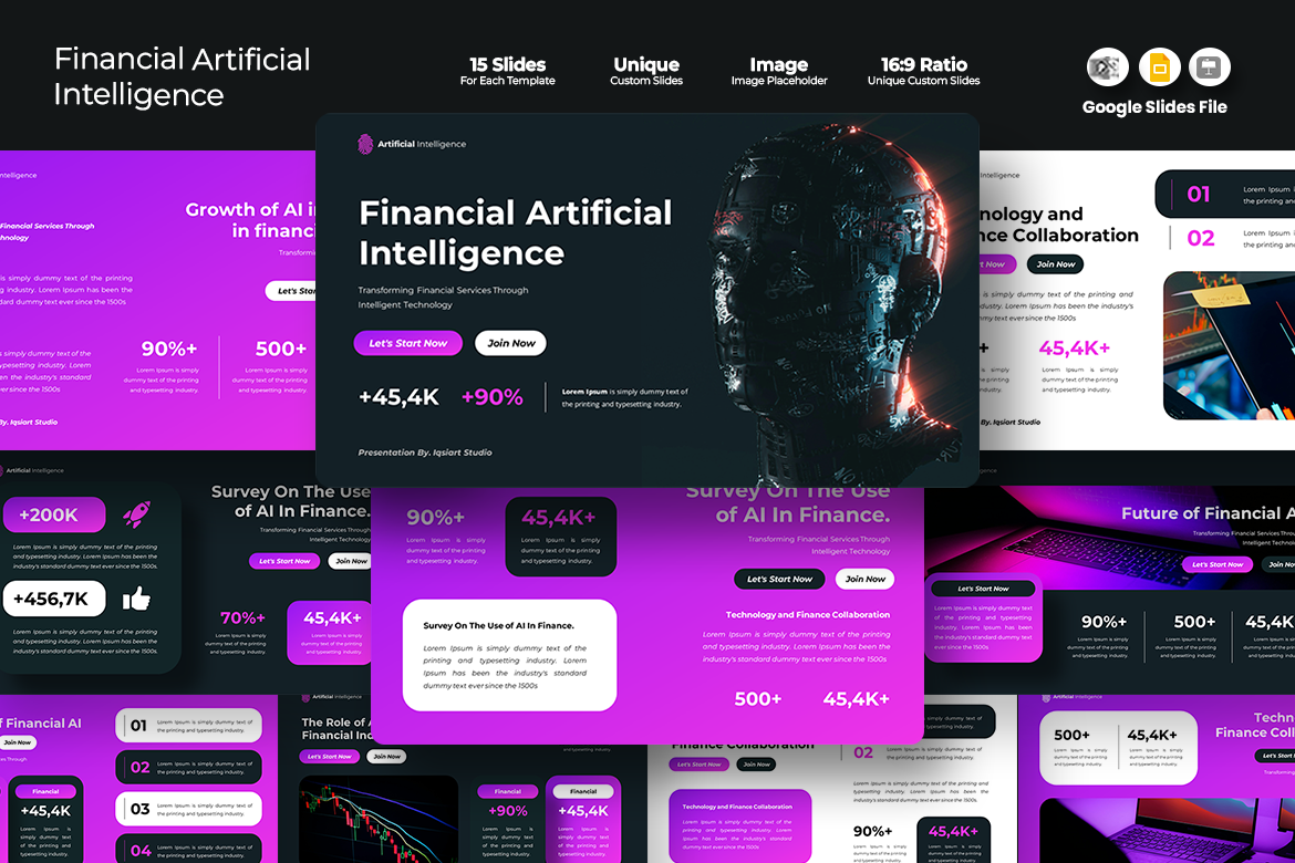Plantilla de presentación de inteligencia artificial
